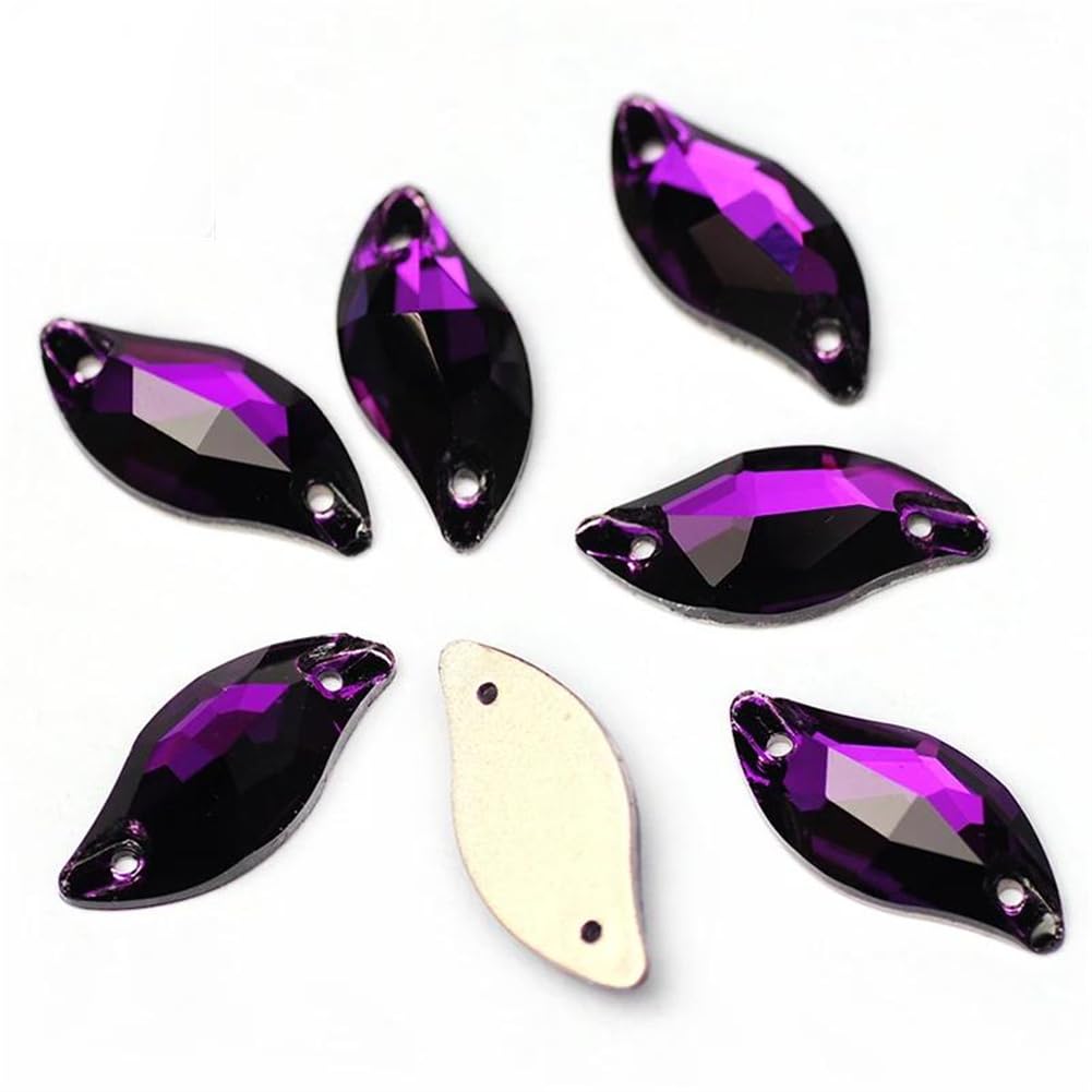 Strass à coudre velours violet pour personnaliser vos vestes et accessoires faits main