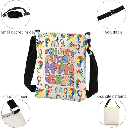 Autism Mom Crossbody Bag Autism Awareness Mom Gifts for Autism Mom Gifts In My Autism Mom Era Gifts Autism Crossbody Purse3