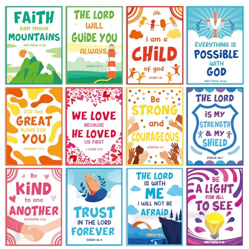Poster éducatif de la Bible gisgfim pour décoration de salle de classe des enfants