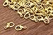 Shapenty Small Metal Alloy Lobster Claw Clasps Clip DIY Necklace Jewelry Finding Making Accessories Fastener Hook, 12mmx6mm, 100PCS (Gold)