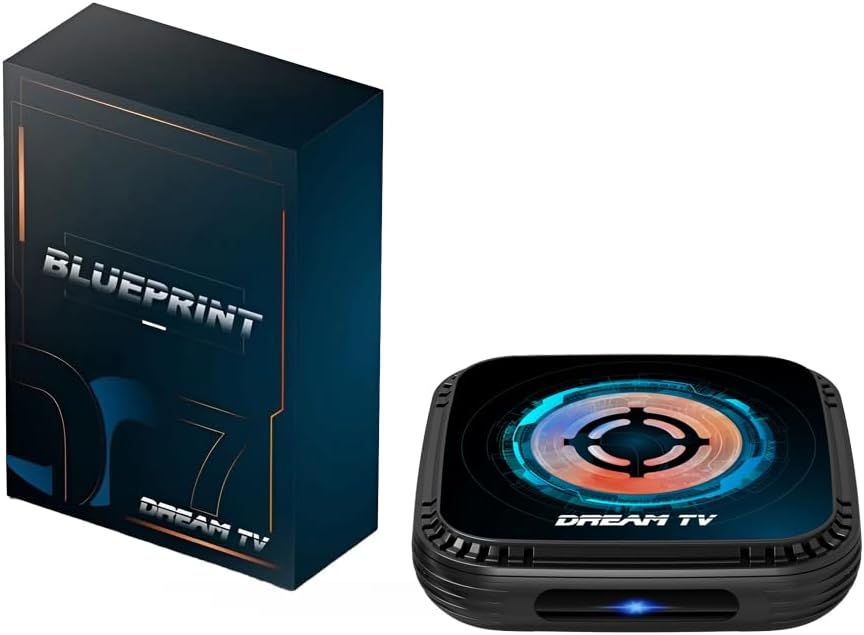 DREAM TV BLUEPRINT media player and its packaging box