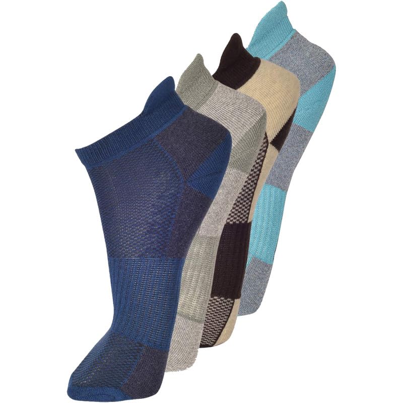 frenchie Men's Sports Socks 100% Breathable Cotton, Stylish, Comfort and Odor-Free Socks- (Pack of 4) Assorted-picture-20