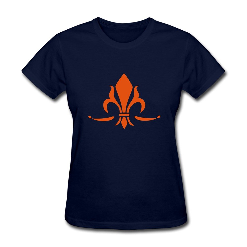 WSB Women's Tee Lily Flower Navy