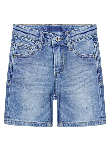 KIDSCOOL SPACE Baby Little Girls Boys Jeans Shorts,Ripped Letters Printed Cute Summer Denim Pants