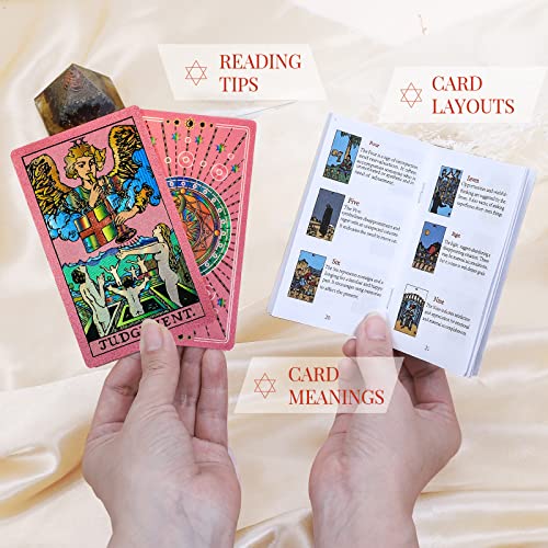 Cartas de Tarot Rosa con Guía para Principiantes en Español