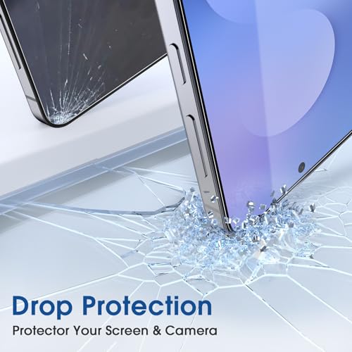 Image of amFilm Auto-Alignment OneTouch for Samsung Galaxy S25 FE 6.7'' Screen Protector + Camera Lens Protector,Tempered Glass, 30 seconds Installation, Bubble Free, Case Friendly, Anti-Scratch [2+2 Pack]