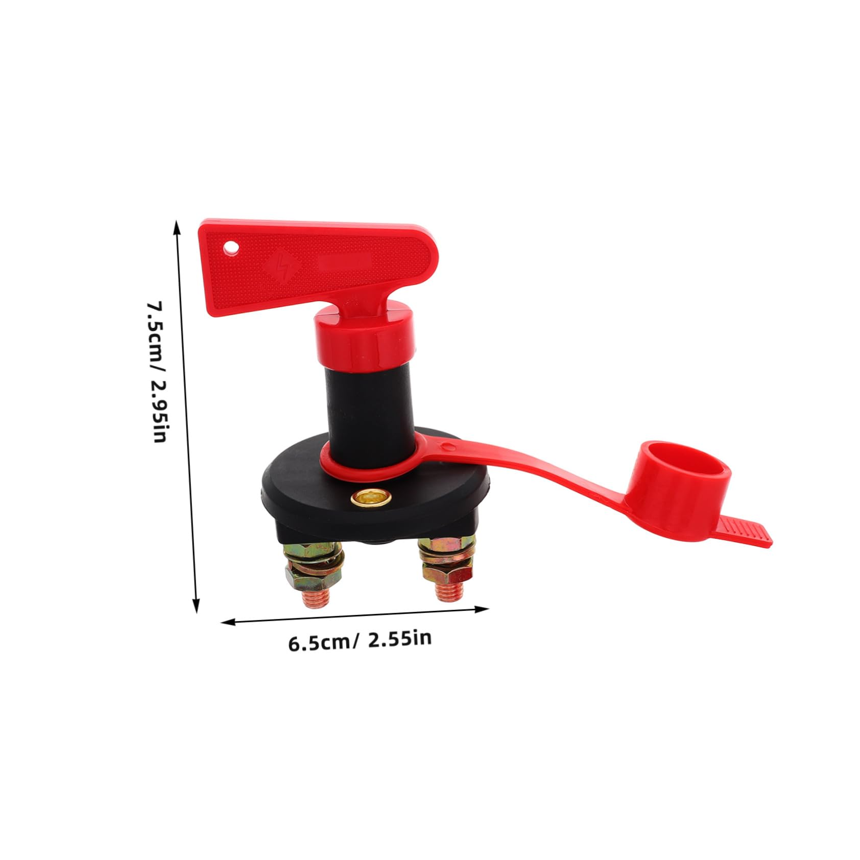 FELTECHELECTR Battery Disconnect Switch for Marine Rv Truck Heavy Duty Waterproof Battery Power off Switch Key Universal Fit
