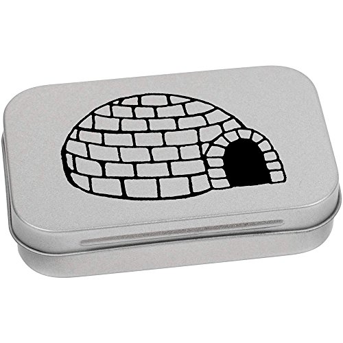 Azeeda 95mm 'Igloo' Metal Hinged Tin/Storage Box (TT00077686)