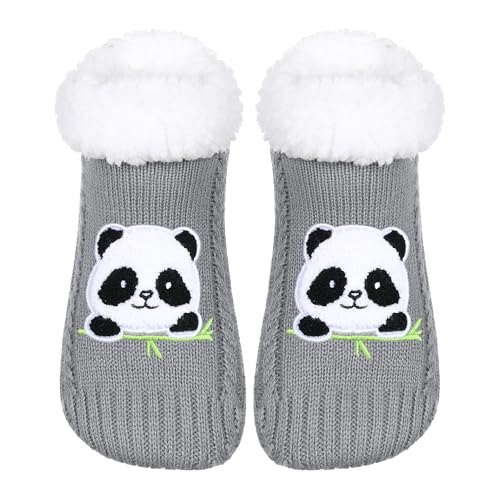 Image of ZYZX Cute Animal Slipper Socks for Women with Grips,Fuzzy Socks Indoor