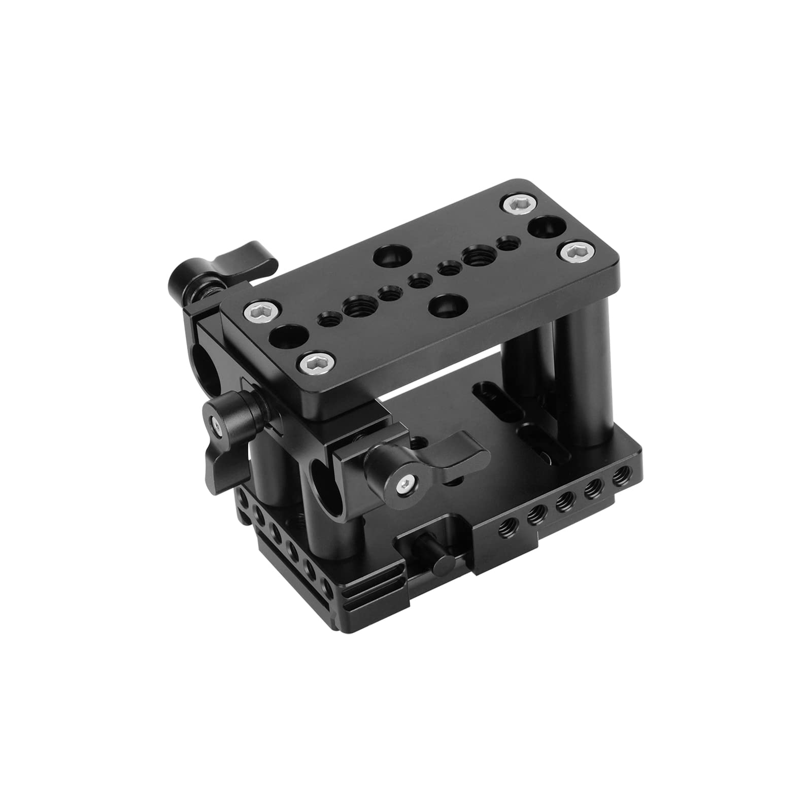 Piastra QR Base a sgancio rapido con filettatura da 1/4" e 3/8" per fotocamera DSLR Manfrotto standard