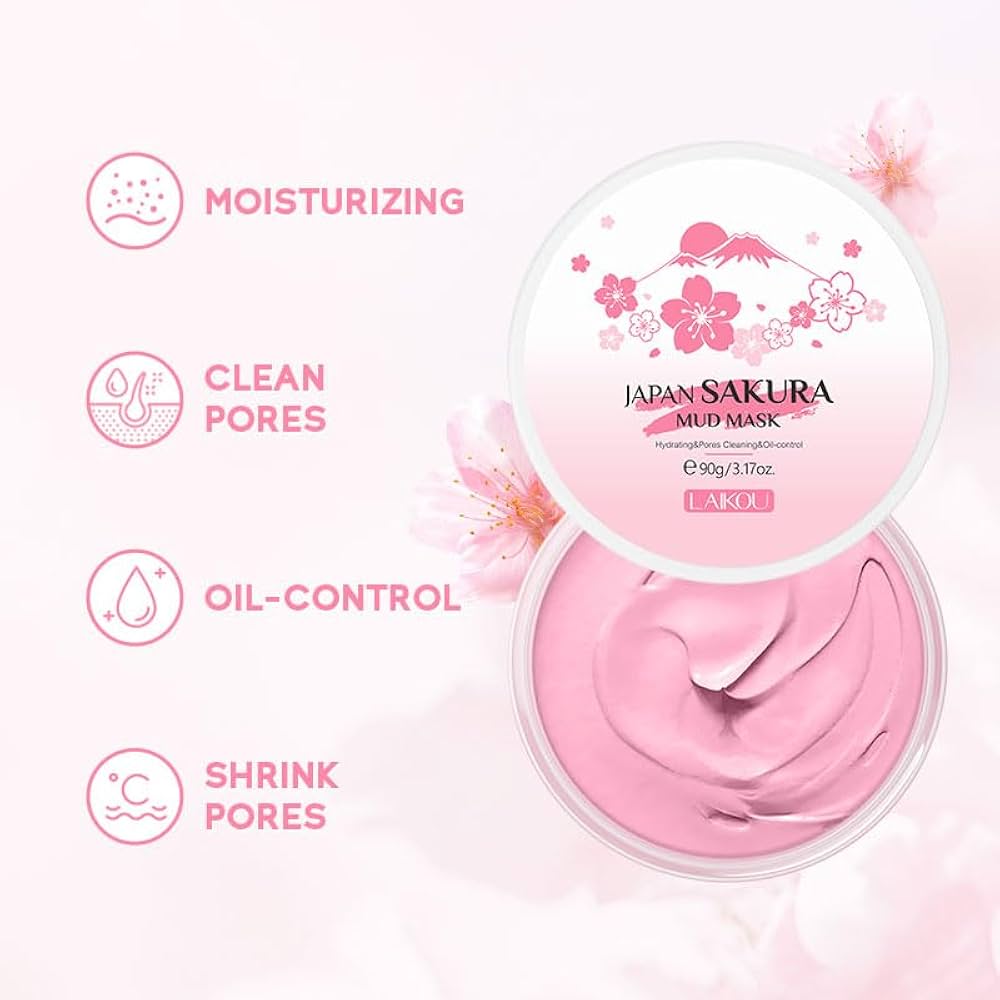 Amazon.com : AKARY Sakura Clay Facial Mud Mask Deep Cleanse Amazon.com : AKARY Sakura Clay Facial Mud Mask Deep Cleanse