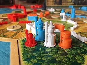 Build3D Replacement Pieces for Settlers of Catan Cities and Knights Expansion - 6 Player Set - Chinese - Egpytian - Roman - Incan - Gothic - Viking - Metropolis - Merchant - Barbarian Ship - coolthings.us