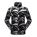 Produktbild llzshoutao Outdoorjacke Herren Polarjacke Herbst Und Winter Winddichte Warme Jacke. Starker, Lockerer, Großer Pullover JW7641 dunkelgraue Tarnung