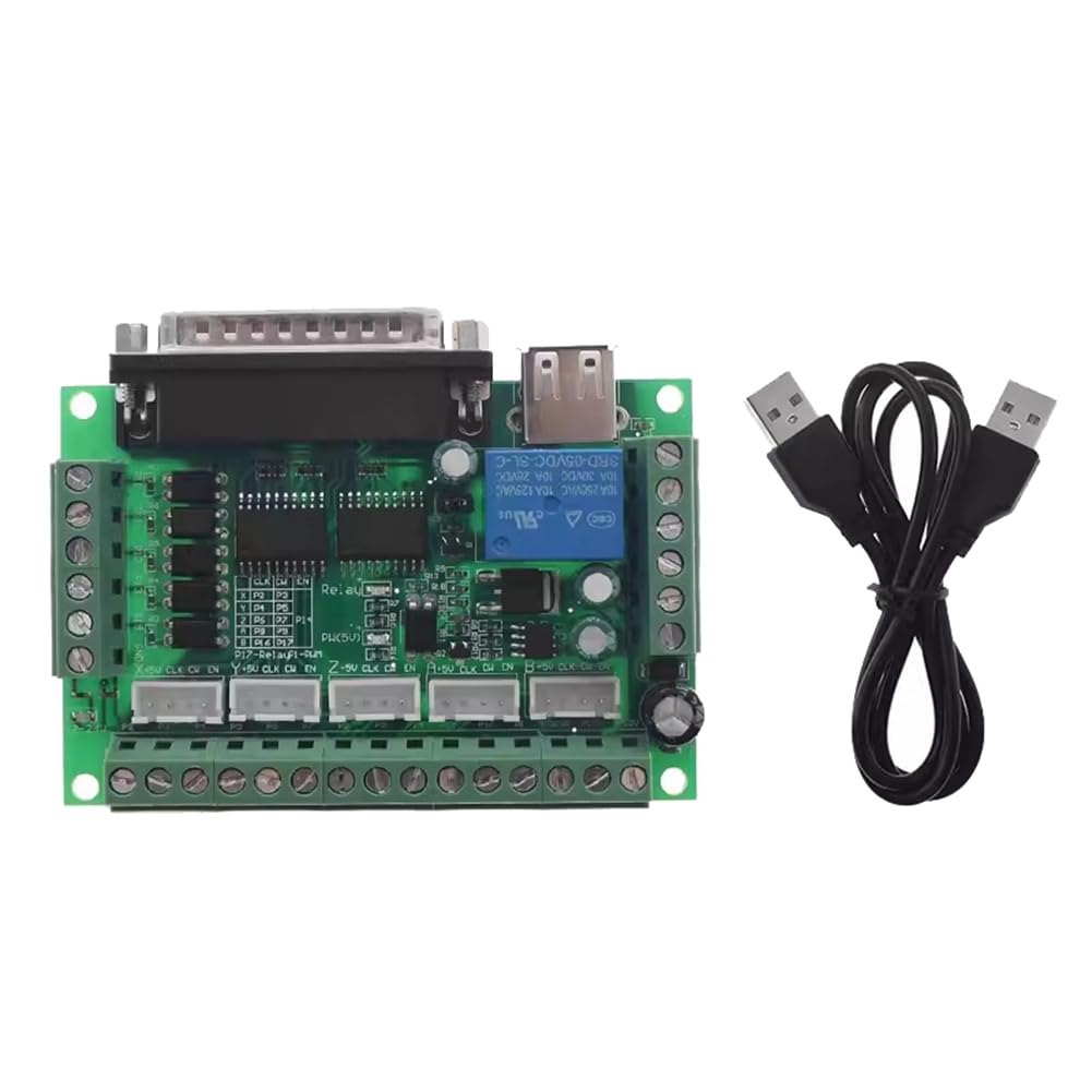 Littimoon Engraving Machine 5 CNC Breakout Board with Optical Coupler for Stepper Motor Drive Controller Easy Install