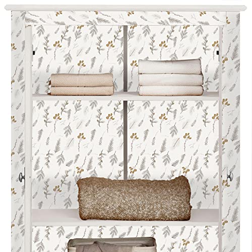 Kukantst Tree Branches Contact Paper Leaf Peel And Stick Wallpaper Floral Wallpaper Self-Adhesive Wall Paper For Living Room Cabinet 17.7" X 118" #TOP3