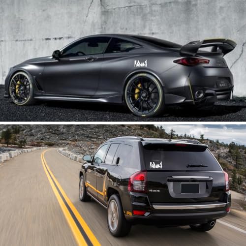 Image of 6.3 inch Stickers Sexy Funny Decal Reflective Vinyl Stickers for Car Bumper Window Laptop (Sexy Women White)