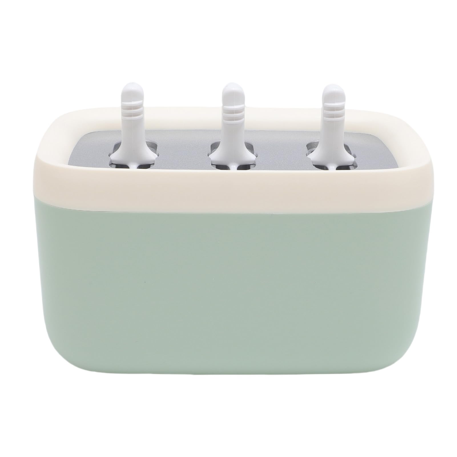 Generic Kostkarka do Lodów Stop Aluminium Trwała, 3-komorowa, Wielokrotnego Użytku dla Majsterkowiczów Letnie Mrożone Przysmaki 8,19x5,28x4,8 Cala (GREEN)