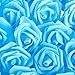 Juvale Faux Flowers for Wedding Decor - 100 Pack, 3-Inch Heads - Blue Silk Flowers - Artificial Roses for Centerpiece Table Decorations & Vase Filler