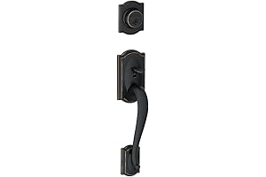 Schlage BE365VCAM716 Camelot Keypad Deadbolt, Aged Bronze