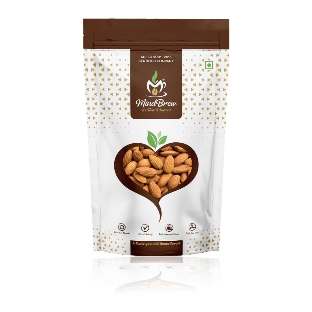 MindBrew Premium California Dried Raw Almond | Premium Badam Giri | High in Fiber & Boost Immunity | Real Nuts | Gluten Free Rich in Protein, Magnesium, Phosphorus and Dietary Fibre, Nuts & Dry Fruits (250g) (B0CBPGNW8V) Amazon Price History, Amazon Price Tracker