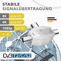 RedStar24 Antennen-Verteiler 2 Fach - Antennenverteiler - TV-Splitter – Ansicht 4