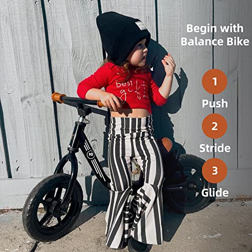 Joystar 12 Inch Toddler Balance Bike For 3 4 5 Year Old Boys Girls With Footrest 12" Toddler Push Bicycles Baby Balance Training Bikes Birthday Gifts For 3-5 Boys Black #TOP4