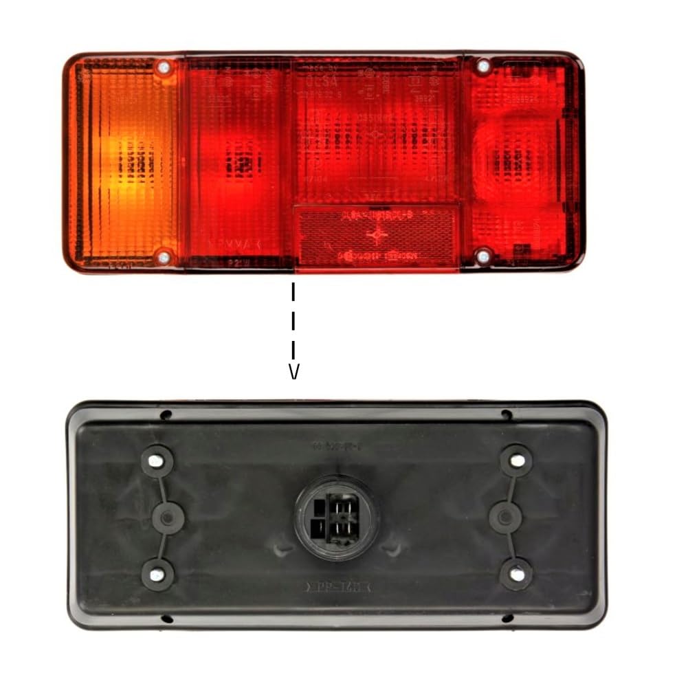 fanali posteriori dell'auto 2 pezzi fanale posteriore lente copri compatibile per Fiat per Ducato/per Iveco per Daily Eurocargo