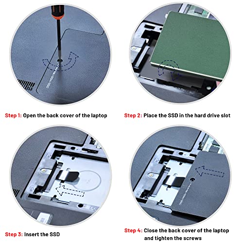 BAITITON 1TB SSD 3D NAND Flash SSD 2,5 Pulgadas SATA III Disco Duro de Estado Sólido Interno