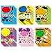 PANTIDE 36Pcs Sesame Make-a-face Stickers Sheets, Make Your Own Sesame Stickers for Kids, Sesame Party Supplies Party Favor, Sesame Mix and Match Stickers with Elmo Cookie Monster Big Bird