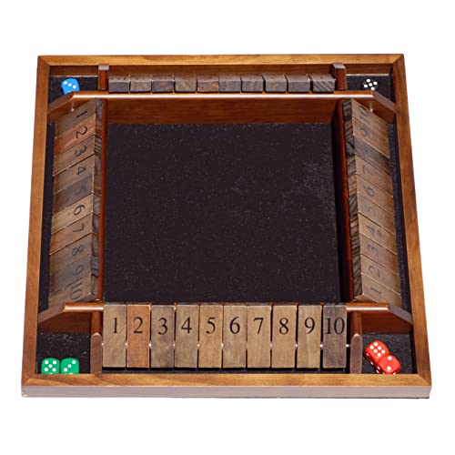 We Games Shut The Box Game Wooden Board Games For Family Night, 14 In. 4 Player Bar Games Game Room, Math Games, For Board Game Table, Board Games For Adults And Family, Wooden Dice Games For Families #TOP30