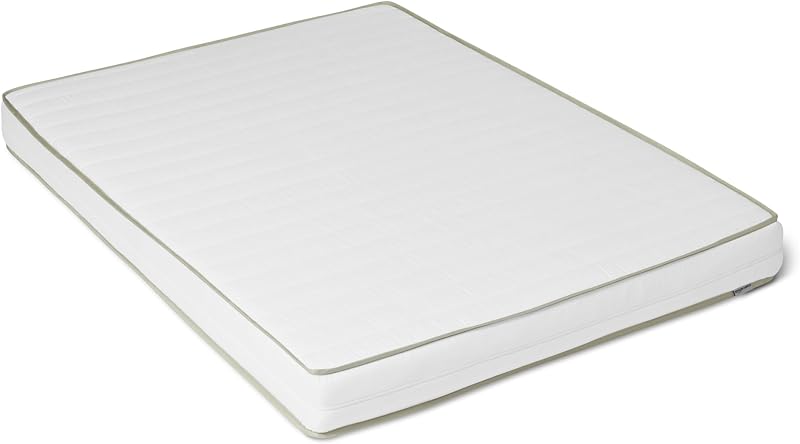 Amazon Basics - Materasso in schiuma fredda H2 e H3, fodera rimovibile e lavabile, altezza 18cm, dimensioni 90cm x 200cm