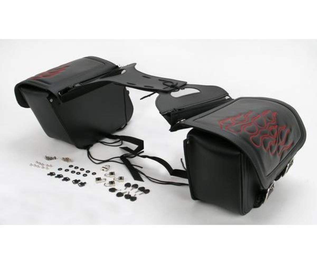 ☆人気☆【 】☆Men's CKJ Tagged Saddle Ba.g☆ Amazon.com: Saddlemen X021-05-0422 Black/Red Flame Jumbo