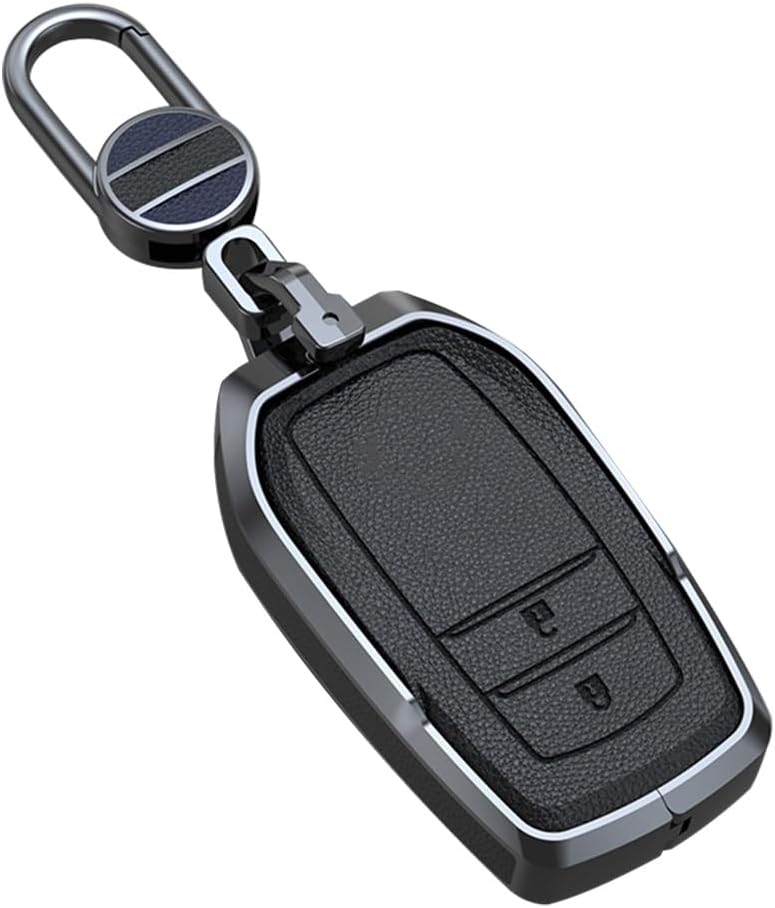 ontto TPU Autosleutel case cover Fit Voor Toyota CHR C-HR Prado Prius Camry Corolla RAV4 keyless entry smart Sleutel Shell Houder tas sleutelhanger sleutelhanger Accessoires 2 knoppen Goud Zwart
