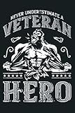  Mens Veteran Hero Gorilla Dad Grandpa Veterans Day Soldier Gift Premium: Notebook Planner -6x9 inch Daily Planner Journal, To Do List Notebook, Daily Organizer, 114 Pages