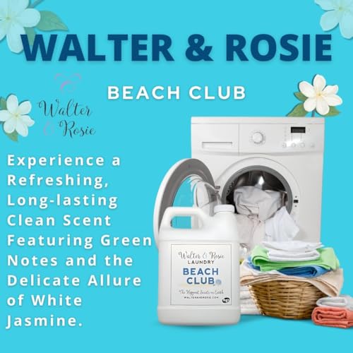 Walter & Rosie Beach Club Luxury Laundry Detergent - Park Inspired Scent with Green Notes & White Jasmine - Highly Fragrant Laundry Detergent - The Happiest Detergent on Earth - 64 Oz by Walter & Rosie - Image 6