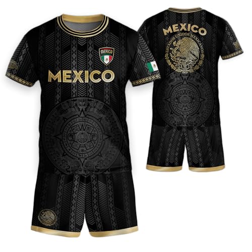 Mexico Jersey Kids for Boys & Girls Mexican Soccer Jersey Kids Set 2 (M)