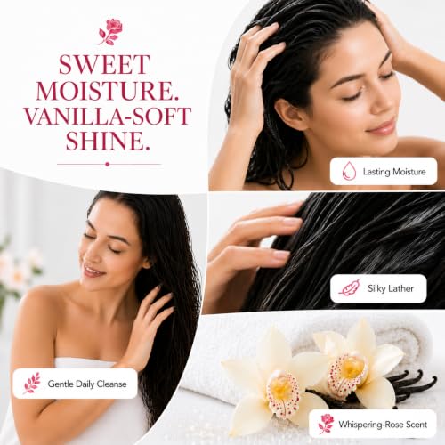 Image of Ginger Lily Farms Botanicals Shampoo, 128oz, Vanilla Sugar Bliss | 100% Vegan & Cruelty-Free | Moisturizing Shampoo for All Hair Types | Refill Size