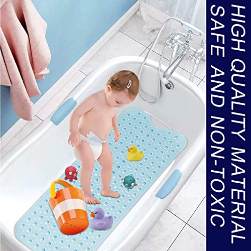 Hito-Goods Badmat, badmatten, antislip, schimmelbestendig, extra lange douchemat met zuignap voor badkamer, badmat… - Image 8