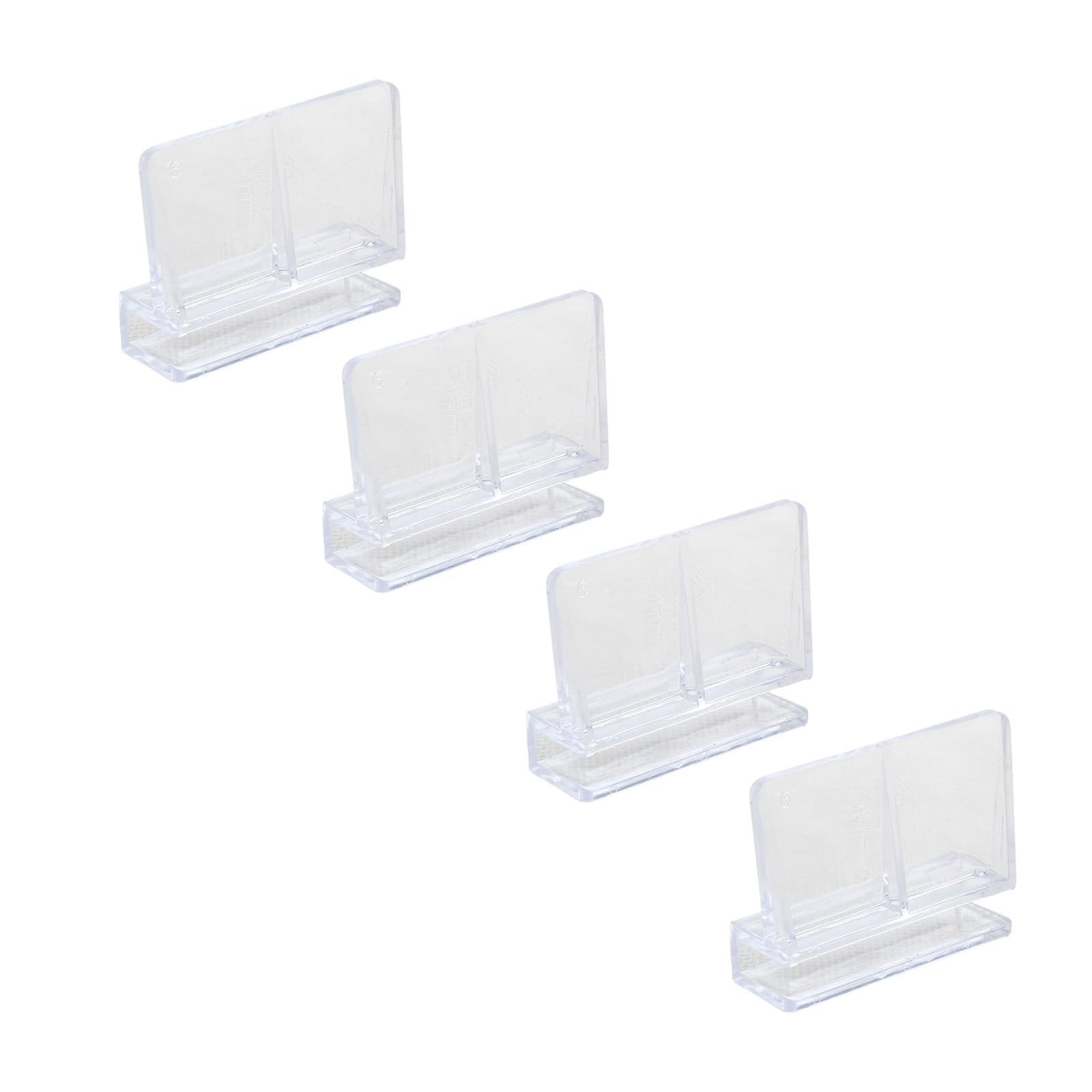 4 clips para tapa de peceras de acrílico transparente, soporte de cubierta de vidrio para acuario, soportes de soporte de 6 mm, clip de vidrio acrílico para ahorro de espacio, clips de tapa de