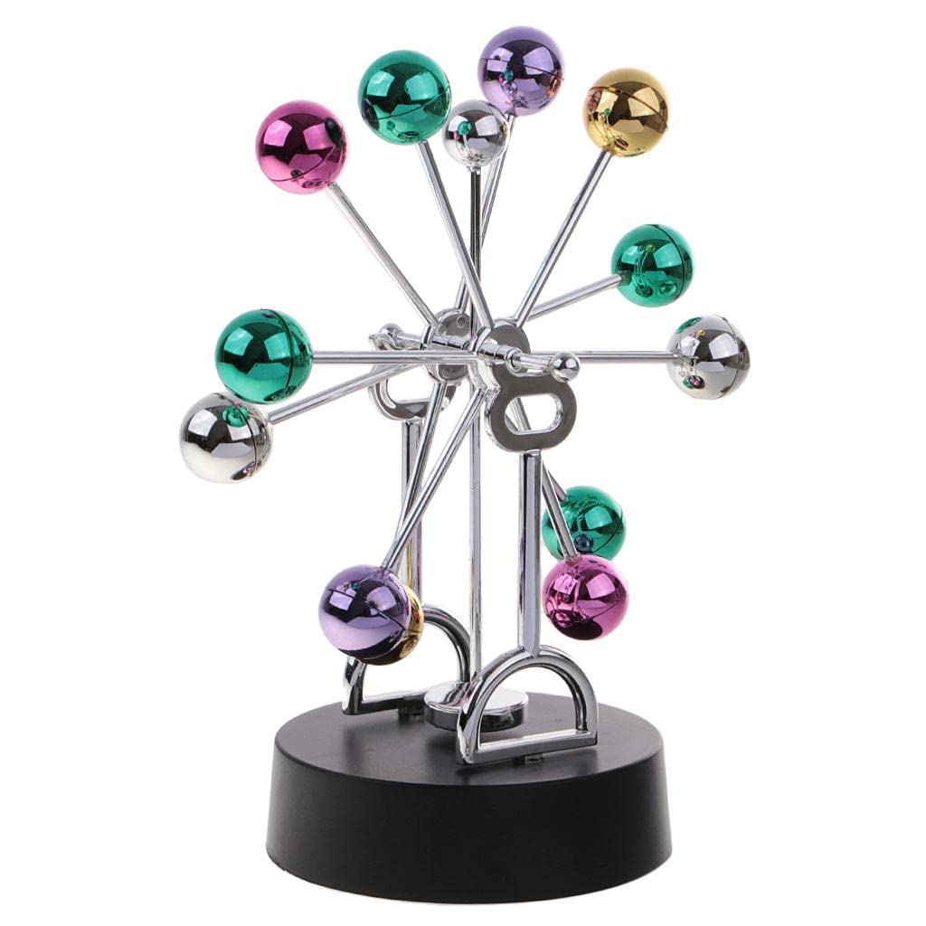CALANDIS® Colorful Ferris Wheel Revolving Balance Balls Perpetual Motion Electric Wiggler Model Magnetic Gadget Crafts Home Office Desk Decoration Children Kids Educational Toy Gift | Steel And Plastic (B0B6NS1PQG) Amazon Price History, Amazon Price Tracker