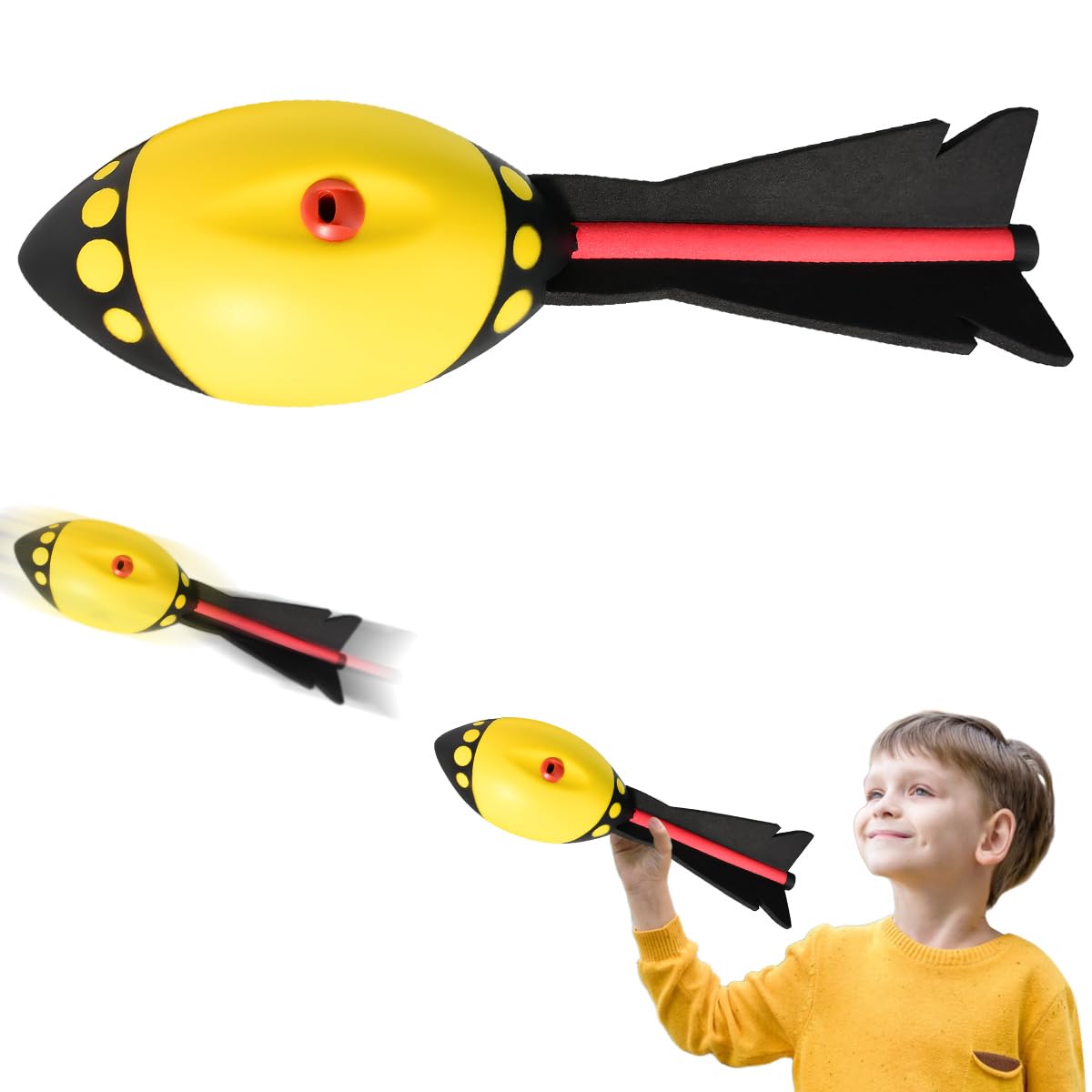 Balle Sifflet En Mousse Longue Distance | Poignée Ergonomique, Queue Optimisée | Parfaite Pour Jeu Intérieur/extérieur | Enfant & Adulte - 10