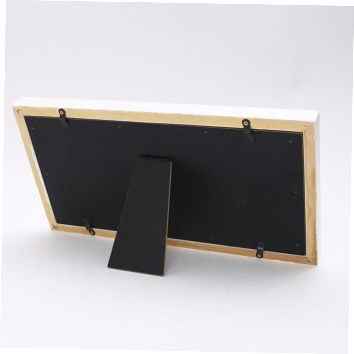 Toyvian Cornice Portafoto Legno Bianco per Impronte Mani e Piedi, Tampone Bianco Decorazione da Tavolo, del Ragazzo Ragazza per Salotto