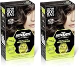 Llongueras Color Advance Tinte Pelo Mujer Coloración Permanente 100% Cobertura Incluso En Canas Resistentes - Tono 4.15 Chocolate Helado (Paquete de 2)