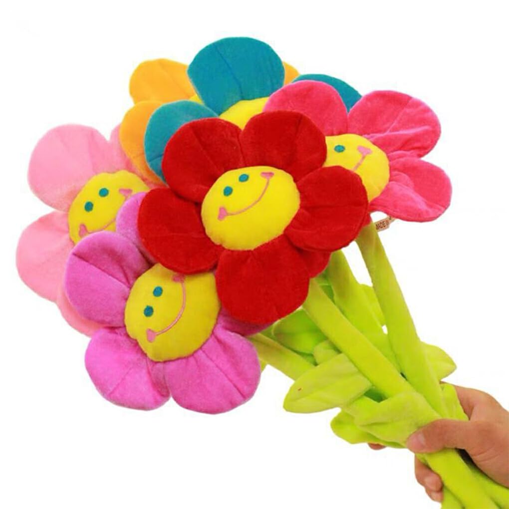 8 Fibbie Per Tende A Fiore Di Sole In Peluche - Fermacortine Morbidi Con Steli Flessibili, Decorazione Per Finestre, Regalo Casa - 2