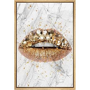 SIGNWIN Framed Canvas Print Wall Art Teal and...