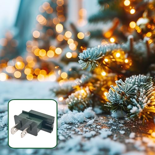 Image of 25 Pack Green SPT-2 Vampire Male Plugs for Christmas Lights Sets