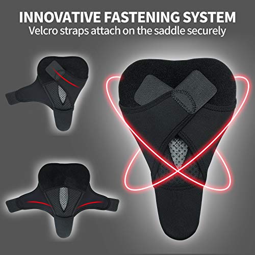 image for Souke Sports Bike Seat Cover, Gel Padded Bike Seat Cushion, Bicycle Sa