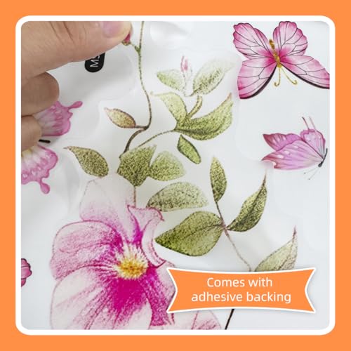 Vinilo Decorativo Floral Vinilo Rosa para Pared miniatura 7