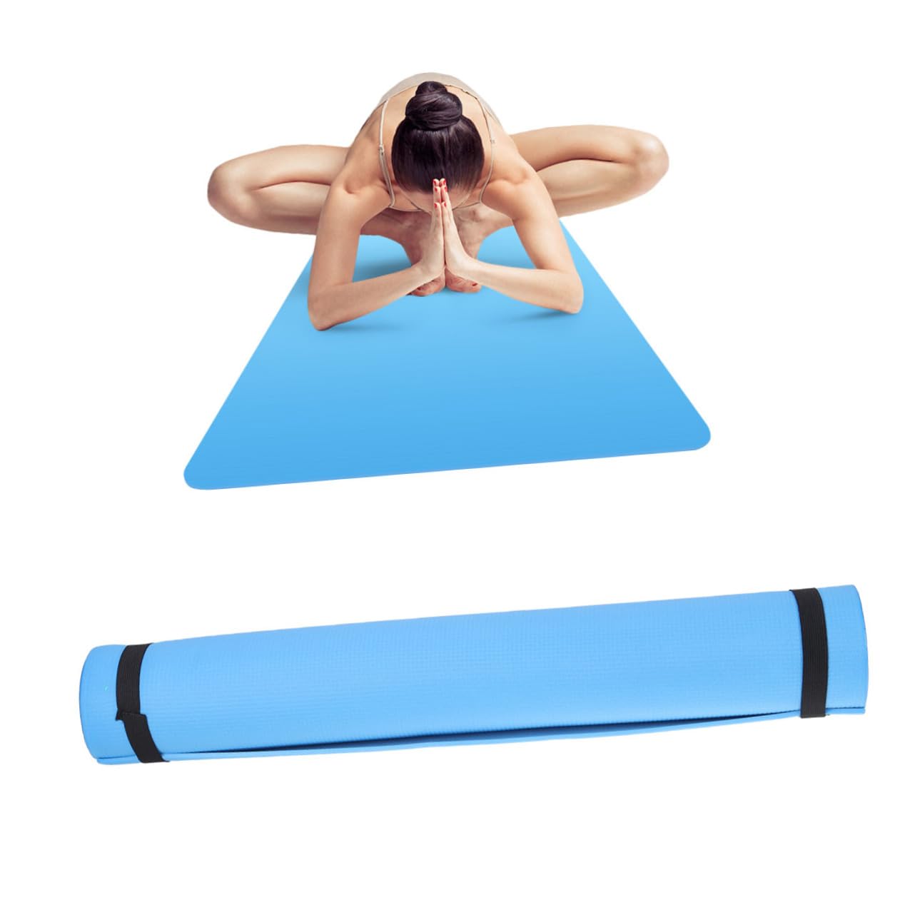 BESPORTBLE Yoga Mats Exercise Non Pad for Yoga Pilates Hot Yoga Fitness Stretching Mat