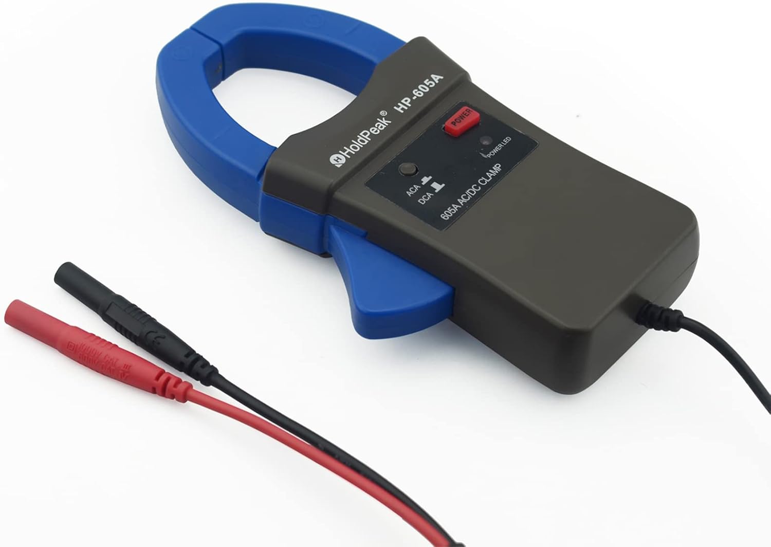 Front view of the HOLDPEAK HP-605A AC/DC Current Clamp Probe Tester